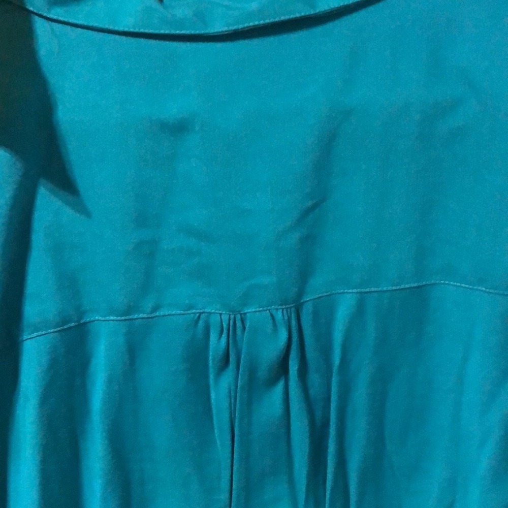 Club Z‎ Tunic Button down Teal 1X - Picture 6 of 6